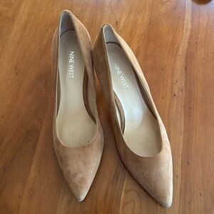 Camel Suede Pumps